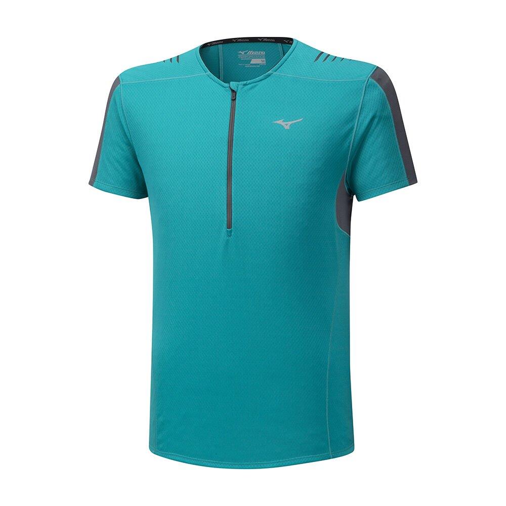 Mizuno Men's T-Shirts Blue ER Trail HZ Apparel - J2GA904432